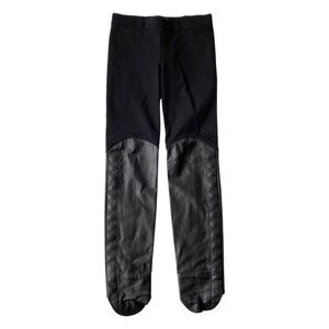 Haute Hippie Black fabric Leather Leggings XS